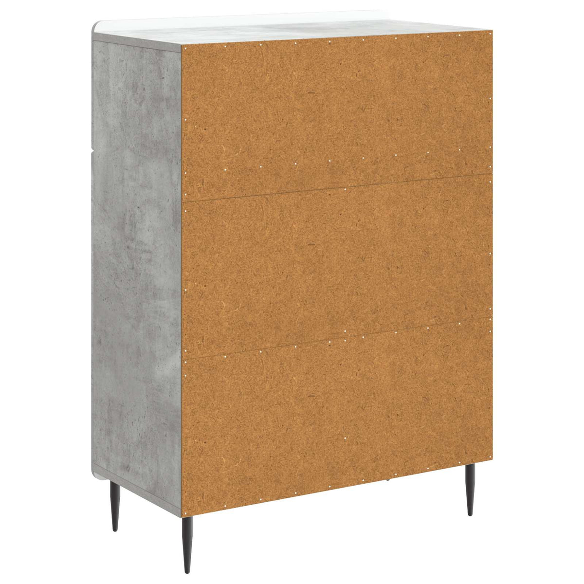 Sideboard Betongrå 66 x 34,5 x 92 cm Konstrueret træ