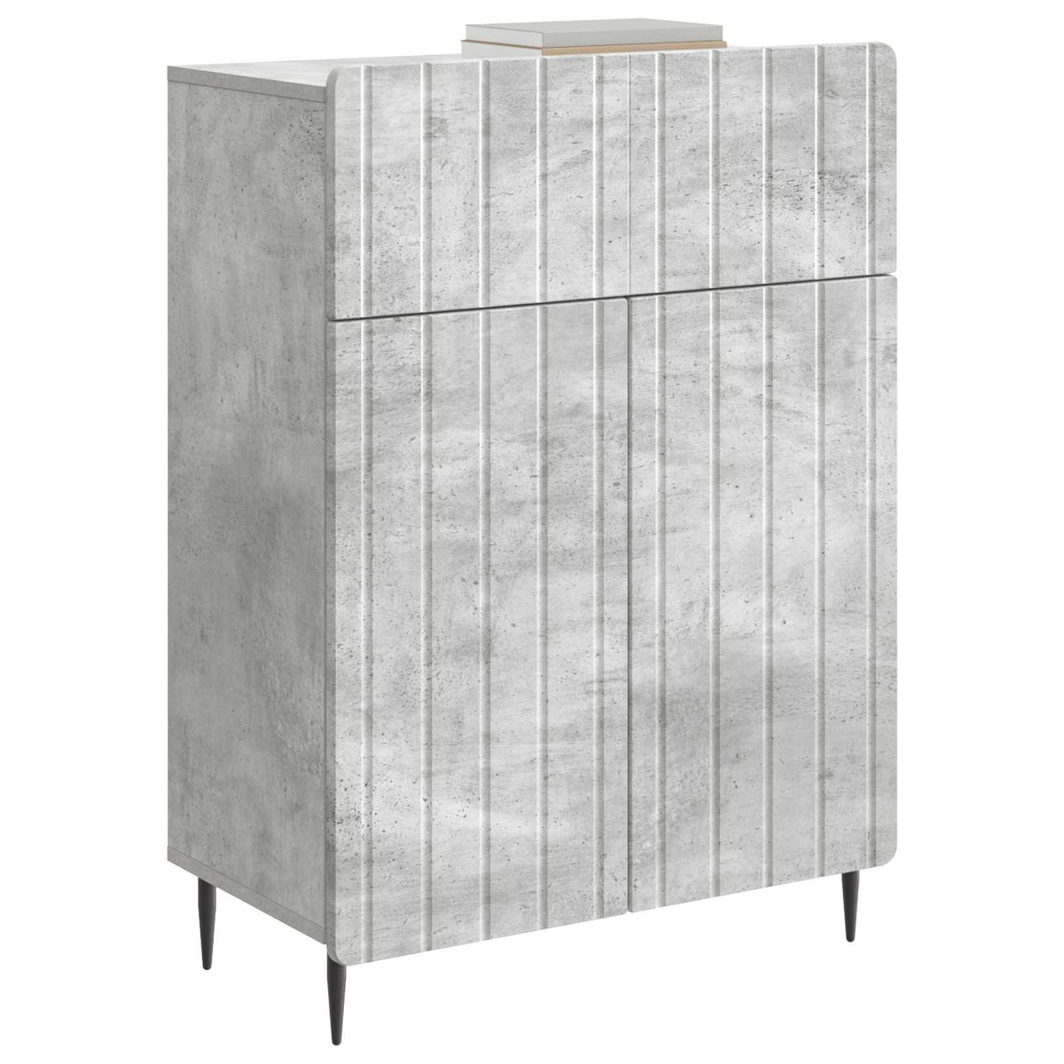 Sideboard Betongrå 66 x 34,5 x 92 cm Konstrueret træ