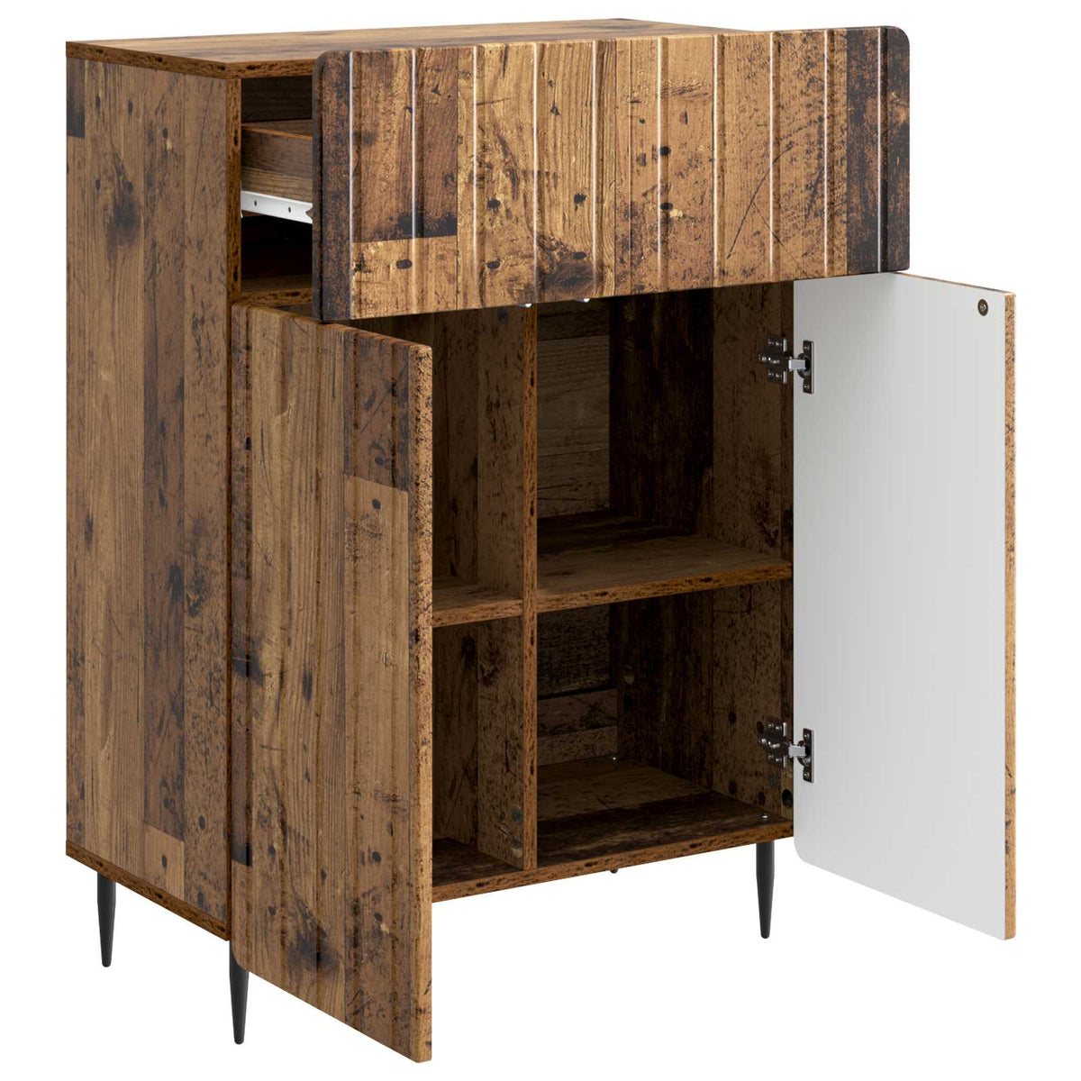 Sideboard Gammelt træ 66 x 34,5 x 92 cm Konstrueret træ