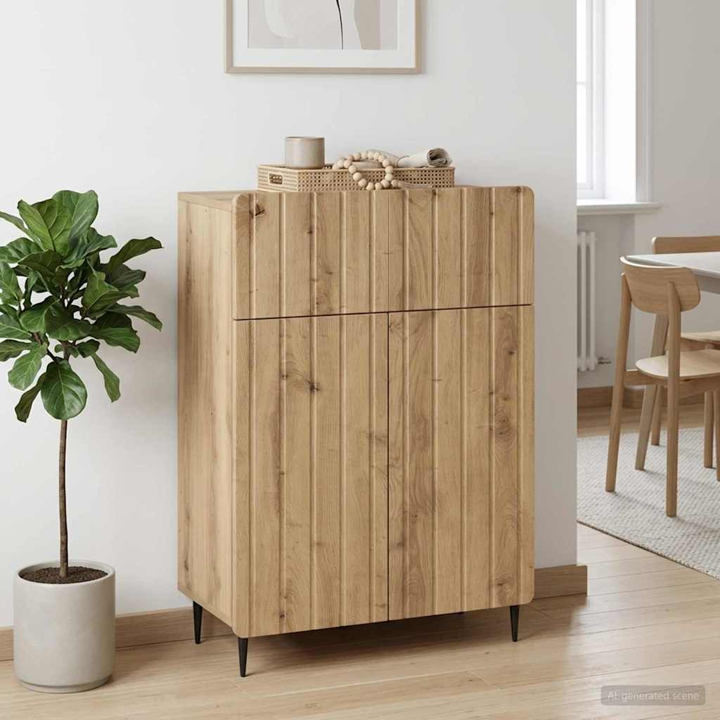 Sideboard Artisan-eg 66 x 34,5 x 92 cm Konstrueret træ