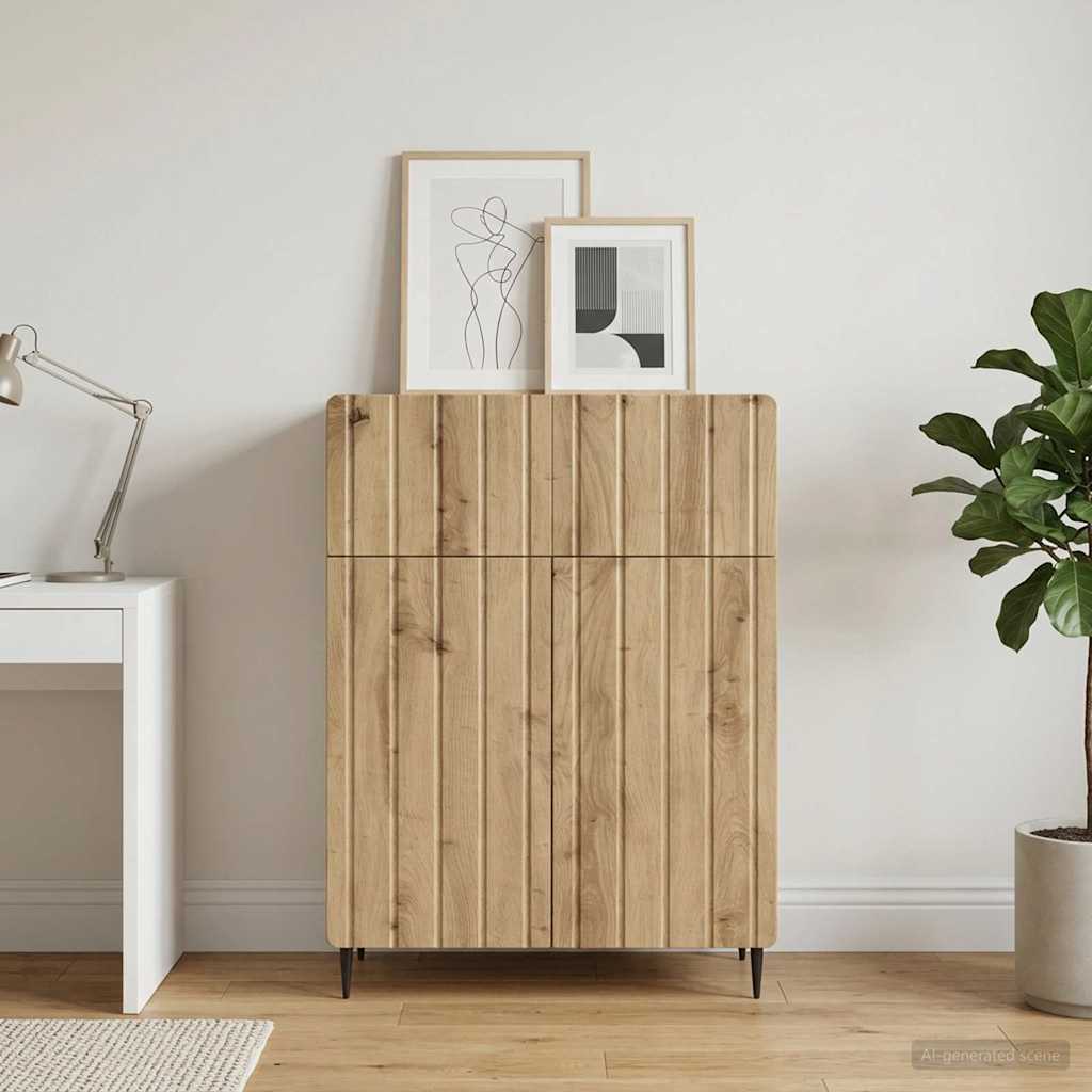 Sideboard Artisan-eg 66 x 34,5 x 92 cm Konstrueret træ