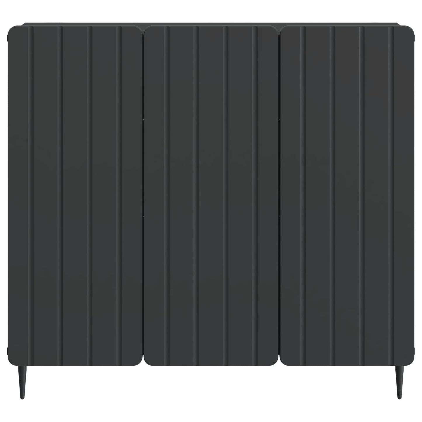 Sideboard Sort 89 x 34,5 x 82 cm Konstrueret træ