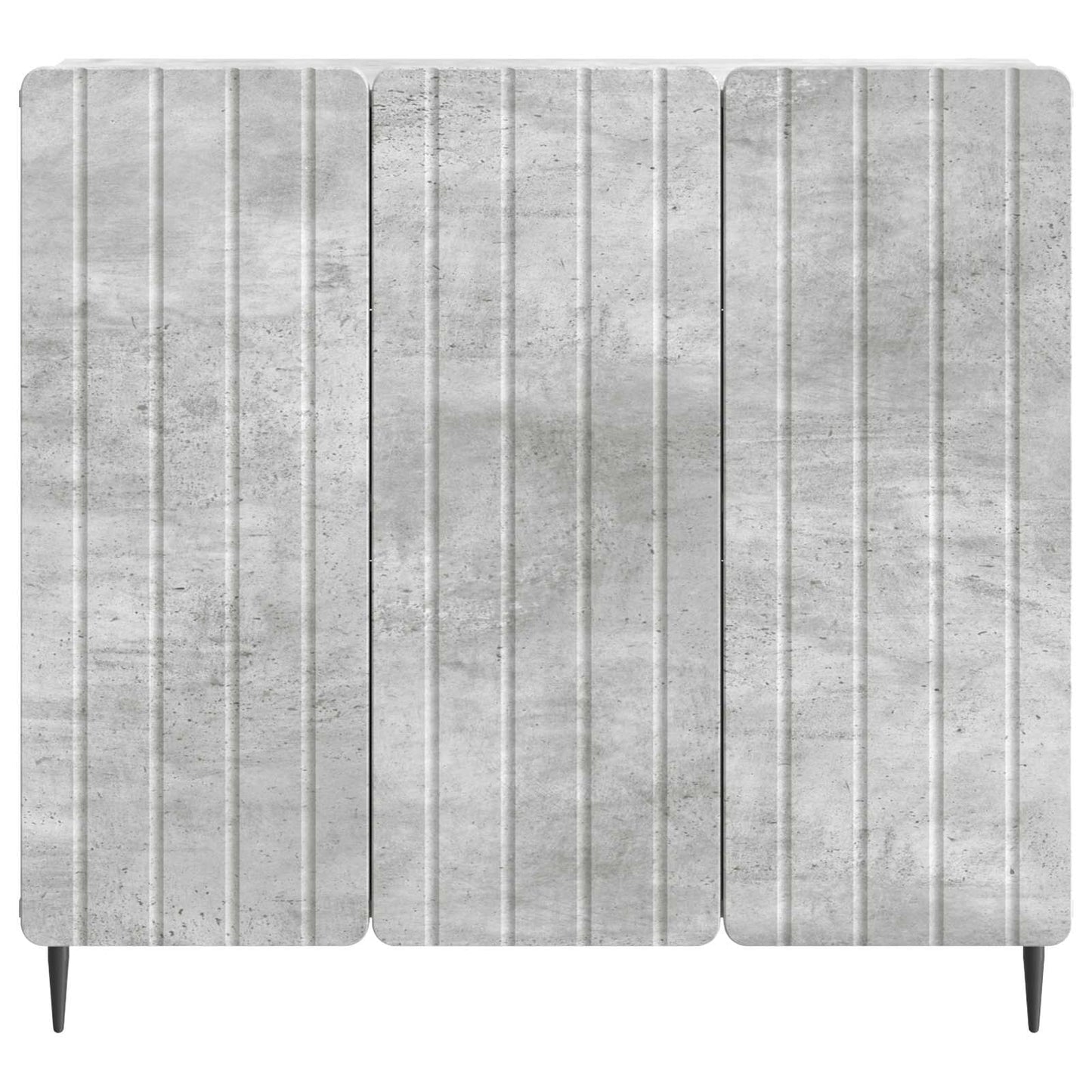 Sideboard Betongrå 89 x 34,5 x 82 cm Konstrueret træ