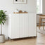 Sideboard Hvid højglans 89 x 34,5 x 82 cm Konstrueret træ