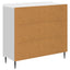 Sideboard Hvid højglans 89 x 34,5 x 82 cm Konstrueret træ