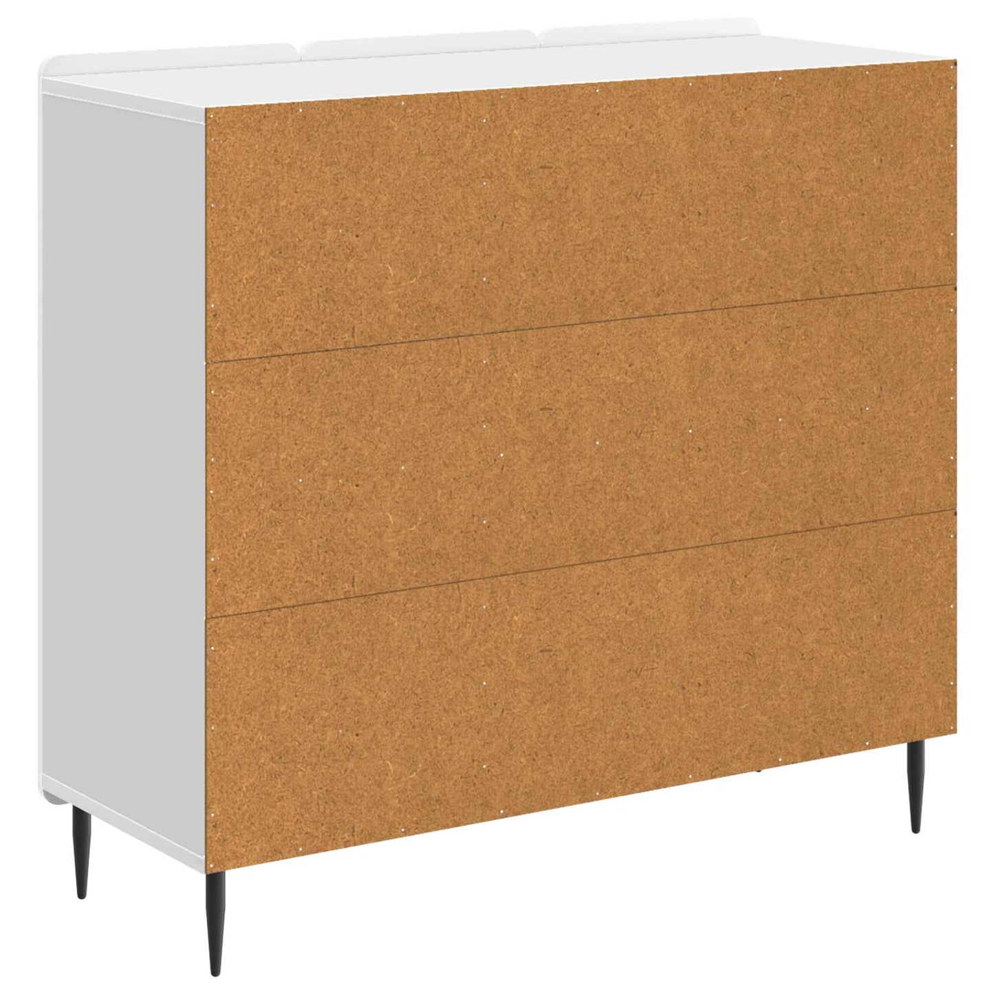 Sideboard Hvid højglans 89 x 34,5 x 82 cm Konstrueret træ