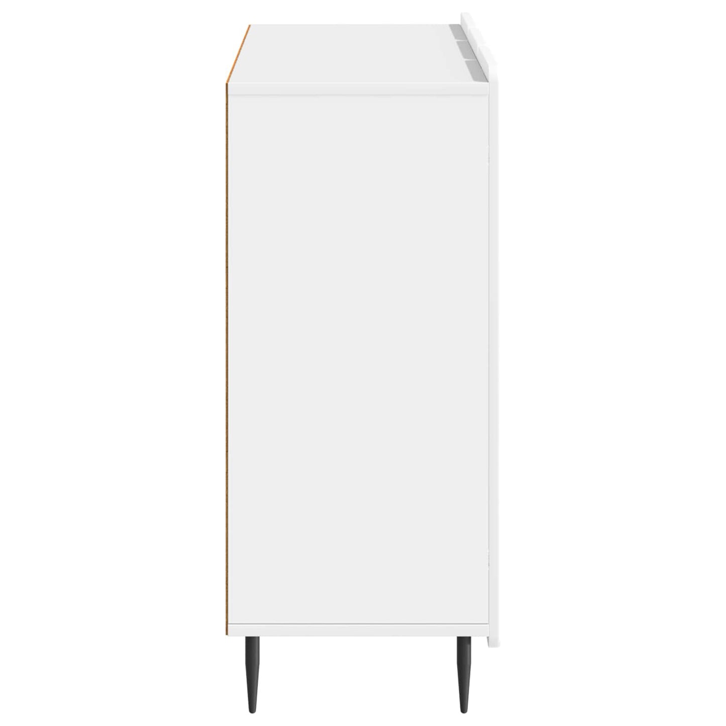 Sideboard Hvid højglans 89 x 34,5 x 82 cm Konstrueret træ
