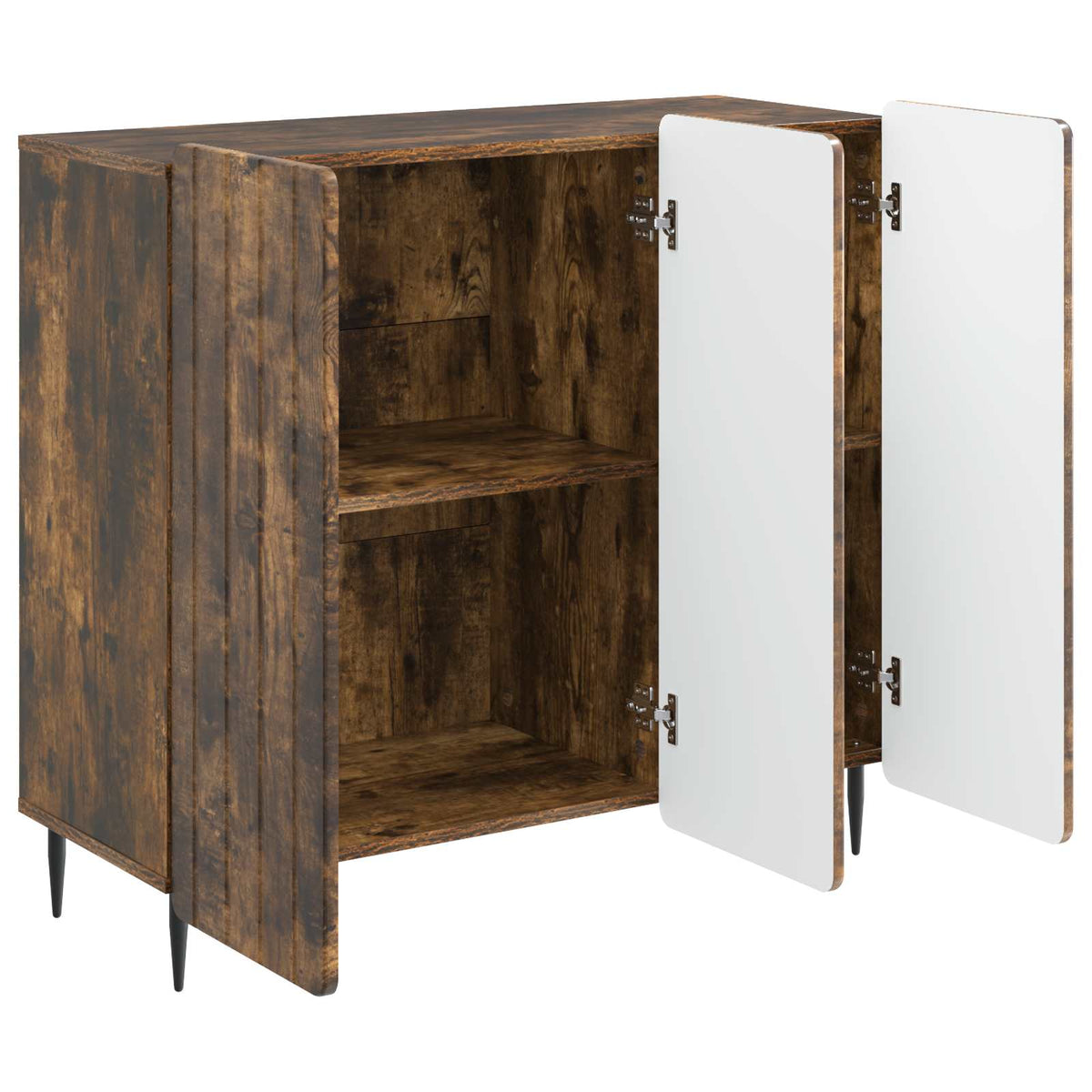 Sideboard Røget eg 89 x 34,5 x 82 cm Konstrueret træ