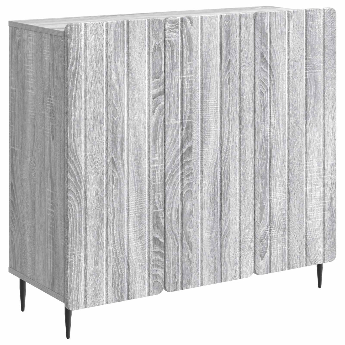 Sideboard Grå sonoma-eg 89 x 34,5 x 82 cm Konstrueret træ