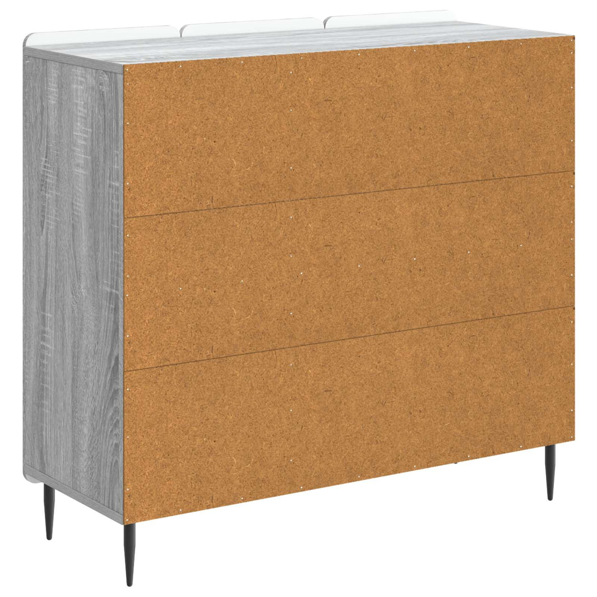 Sideboard Grå sonoma-eg 89 x 34,5 x 82 cm Konstrueret træ