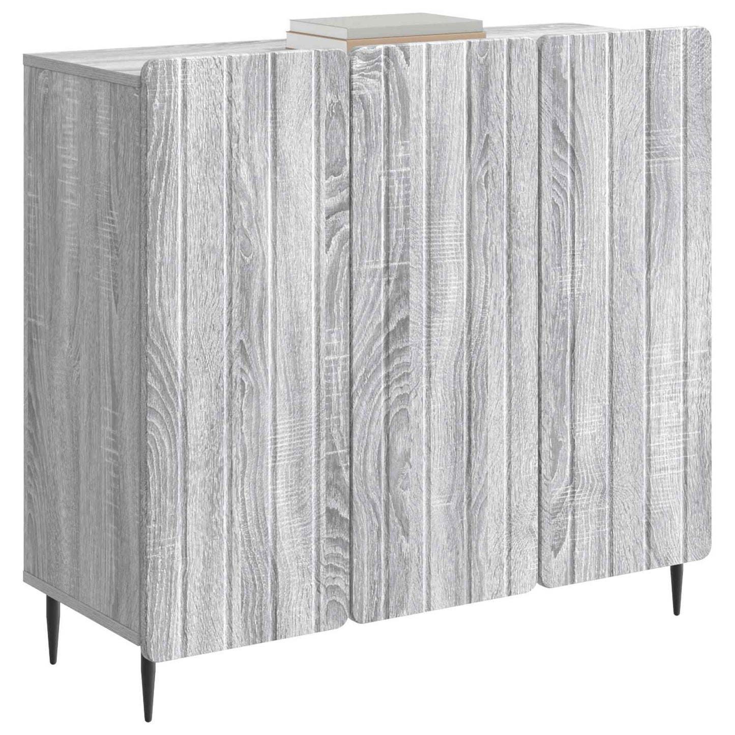 Sideboard Grå sonoma-eg 89 x 34,5 x 82 cm Konstrueret træ