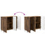 Sideboard Gammelt træ 89 x 34,5 x 82 cm Konstrueret træ