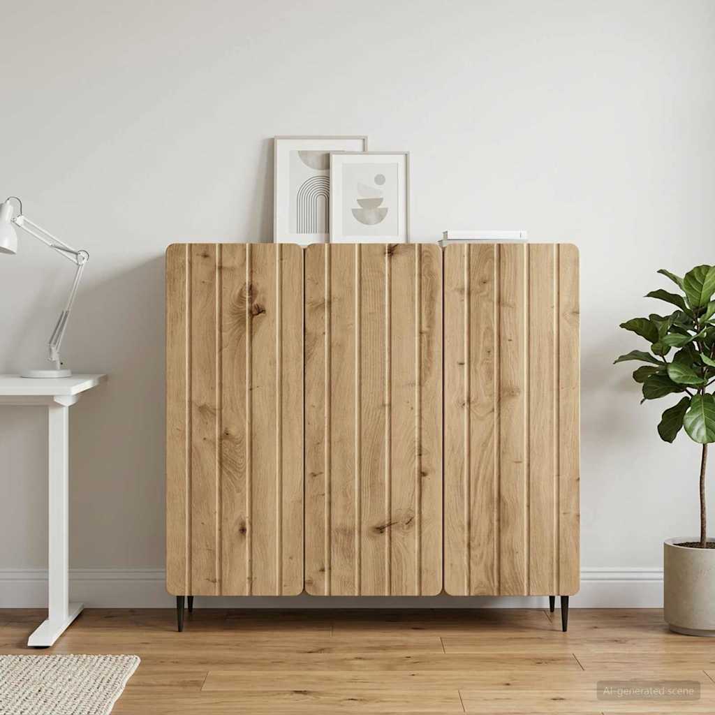 Sideboard Artisan-eg 89 x 34,5 x 82 cm Konstrueret træ