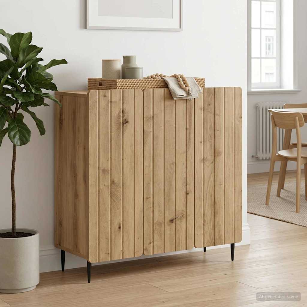 Sideboard Artisan-eg 89 x 34,5 x 82 cm Konstrueret træ