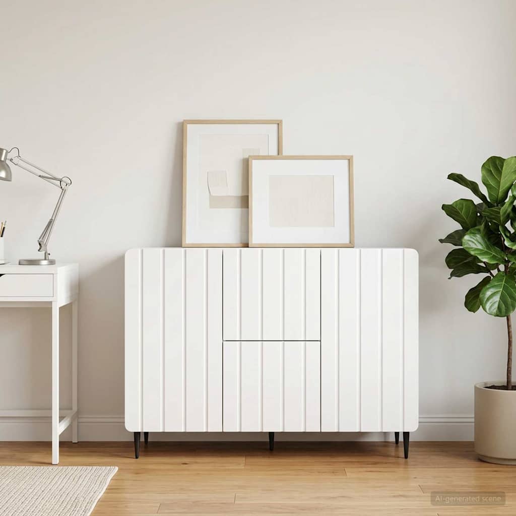 Sideboard Hvid 89 x 34,5 x 62 cm Konstrueret træ