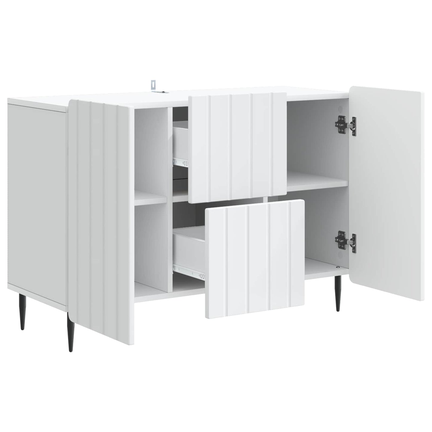Sideboard Hvid 89 x 34,5 x 62 cm Konstrueret træ