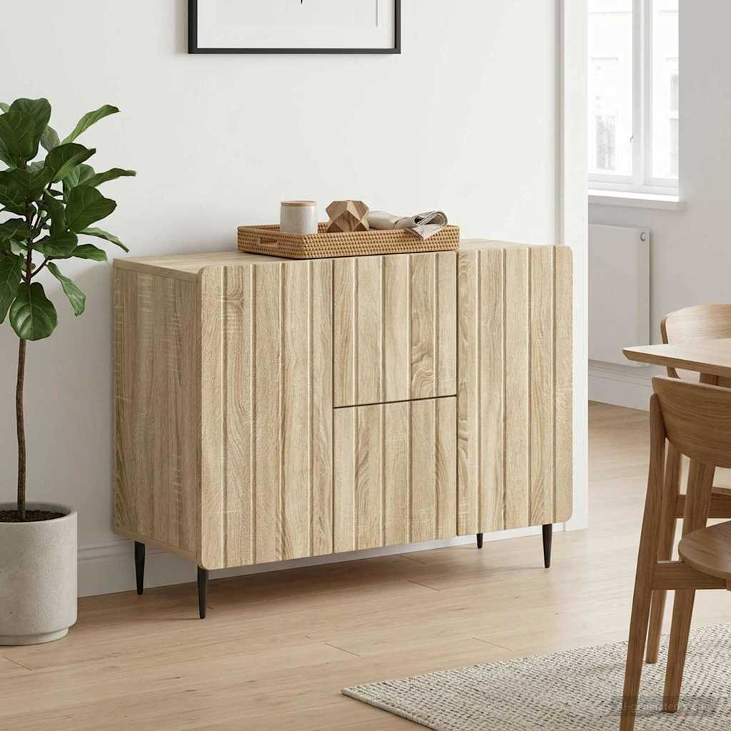 Sideboard Sonoma-eg 89 x 34,5 x 62 cm Konstrueret træ