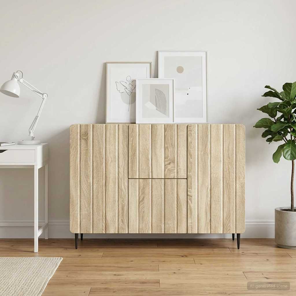 Sideboard Sonoma-eg 89 x 34,5 x 62 cm Konstrueret træ
