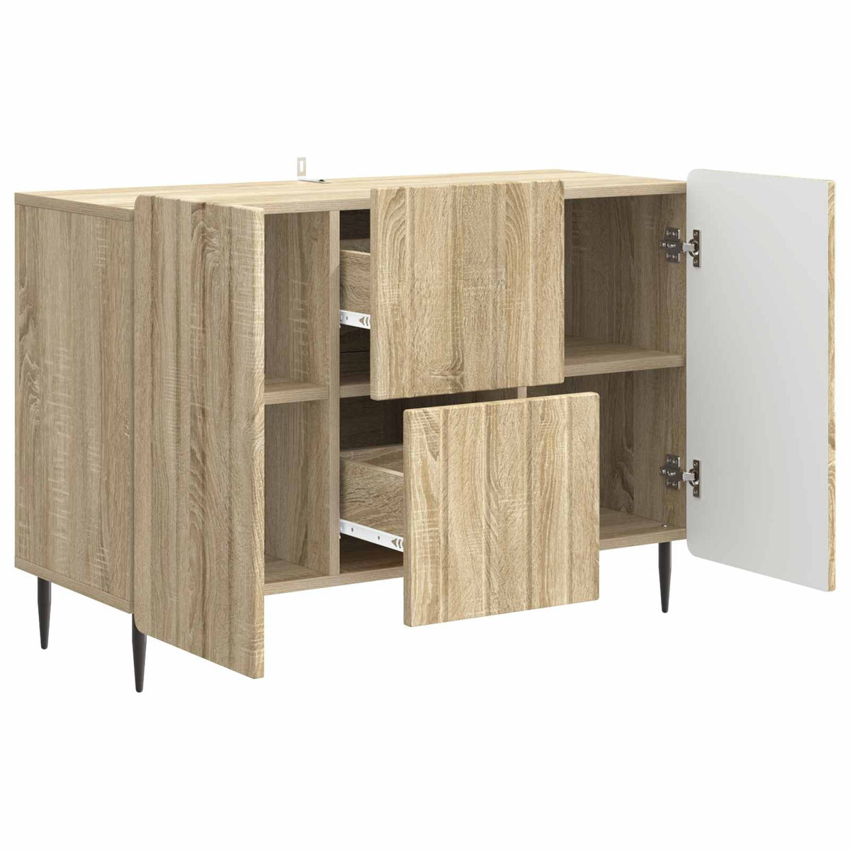 Sideboard Sonoma-eg 89 x 34,5 x 62 cm Konstrueret træ