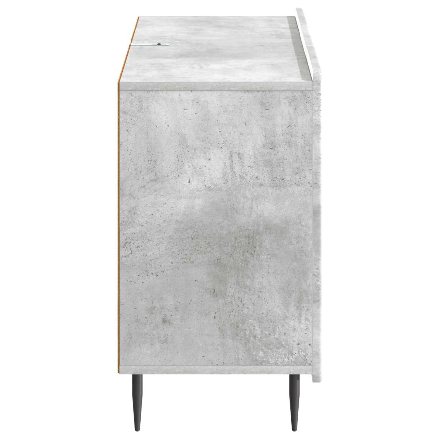 Sideboard med skuffe Betongrå 89 x 34,5 x 62 cm Konstrueret træ