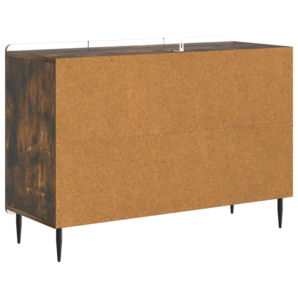 Sideboard med skuffe Røget eg 89 x 34,5 x 62 cm Konstrueret træ
