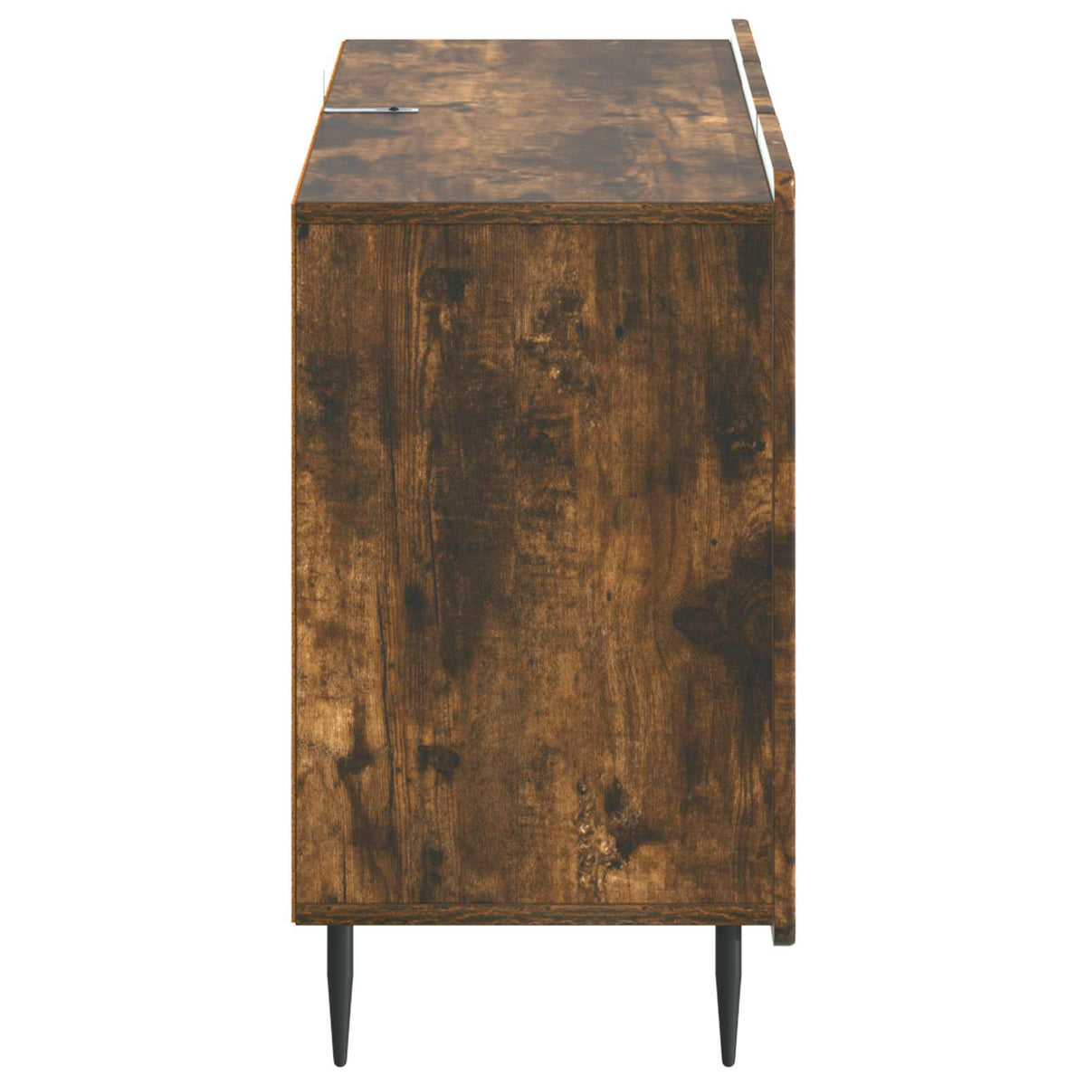 Sideboard med skuffe Røget eg 89 x 34,5 x 62 cm Konstrueret træ