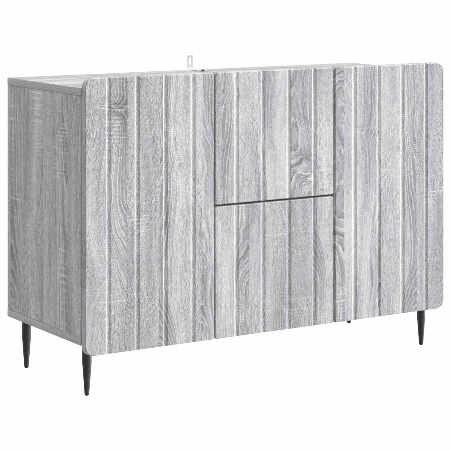 Sideboard Grå sonoma-eg 89 x 34,5 x 62 cm Konstrueret træ