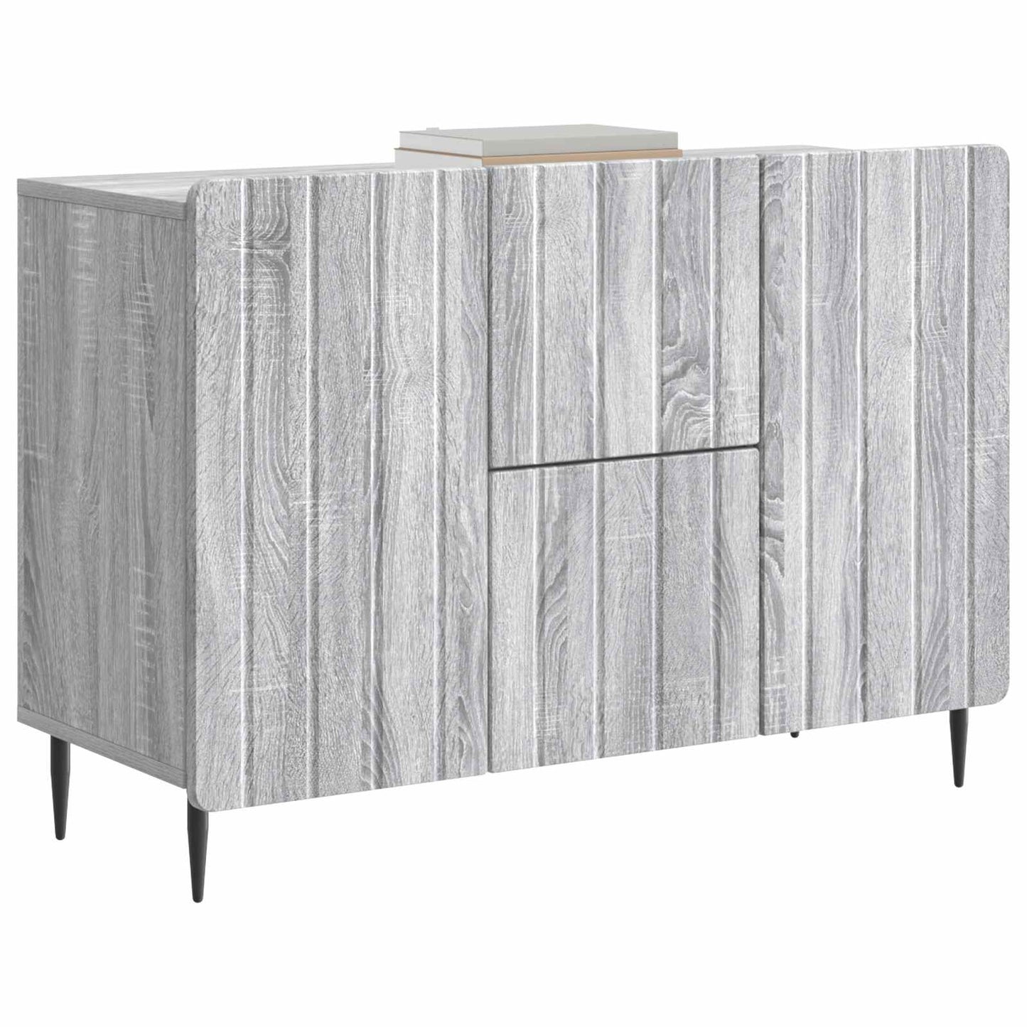 Sideboard Grå sonoma-eg 89 x 34,5 x 62 cm Konstrueret træ
