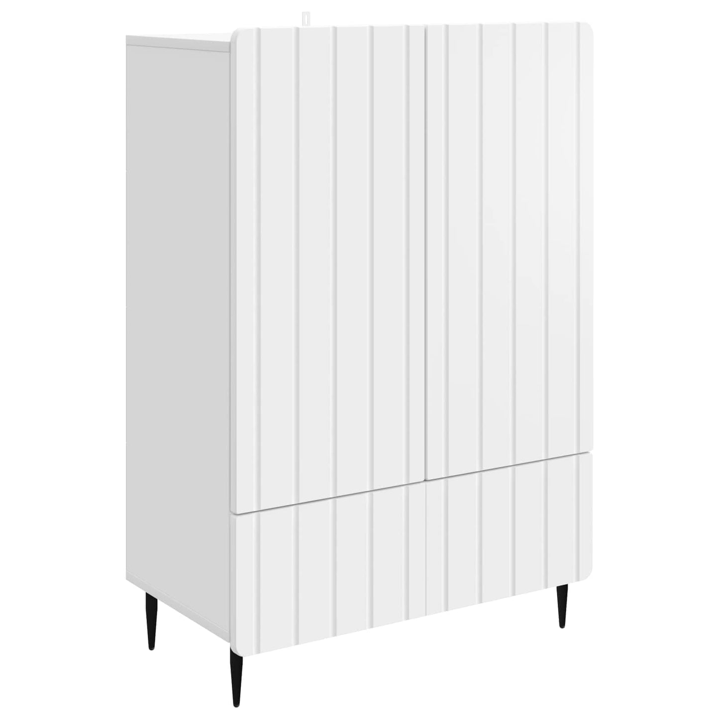 Sideboard Hvid 66 x 34,5 x 97 cm Konstrueret træ