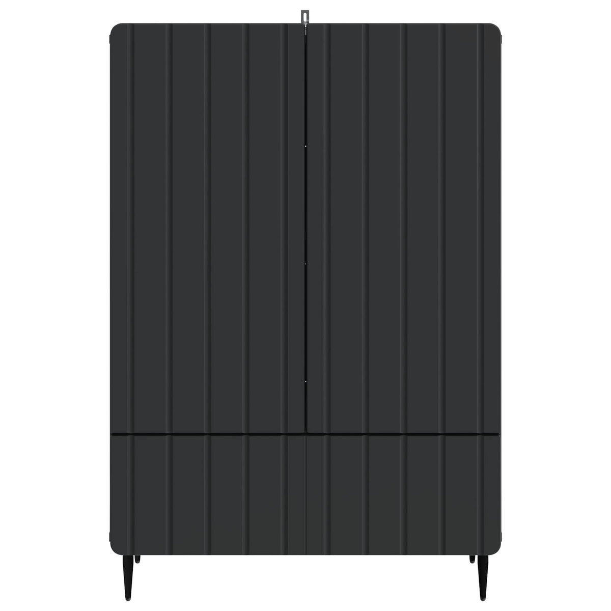 Sideboard Sort 66 x 34,5 x 97 cm Konstrueret træ