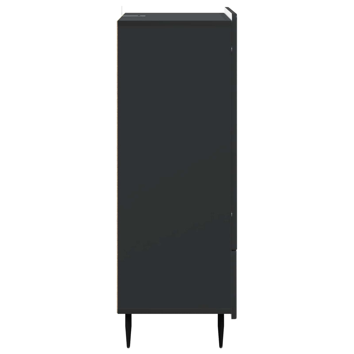 Sideboard Sort 66 x 34,5 x 97 cm Konstrueret træ