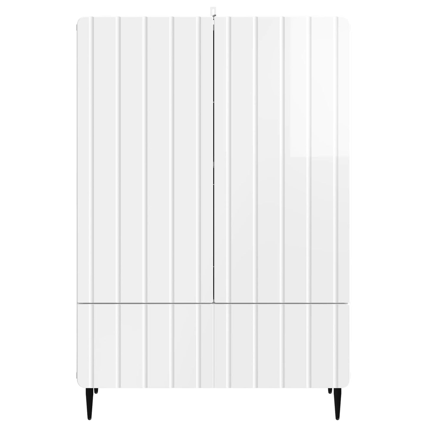 Sideboard Hvid højglans 66 x 34,5 x 97 cm Konstrueret træ