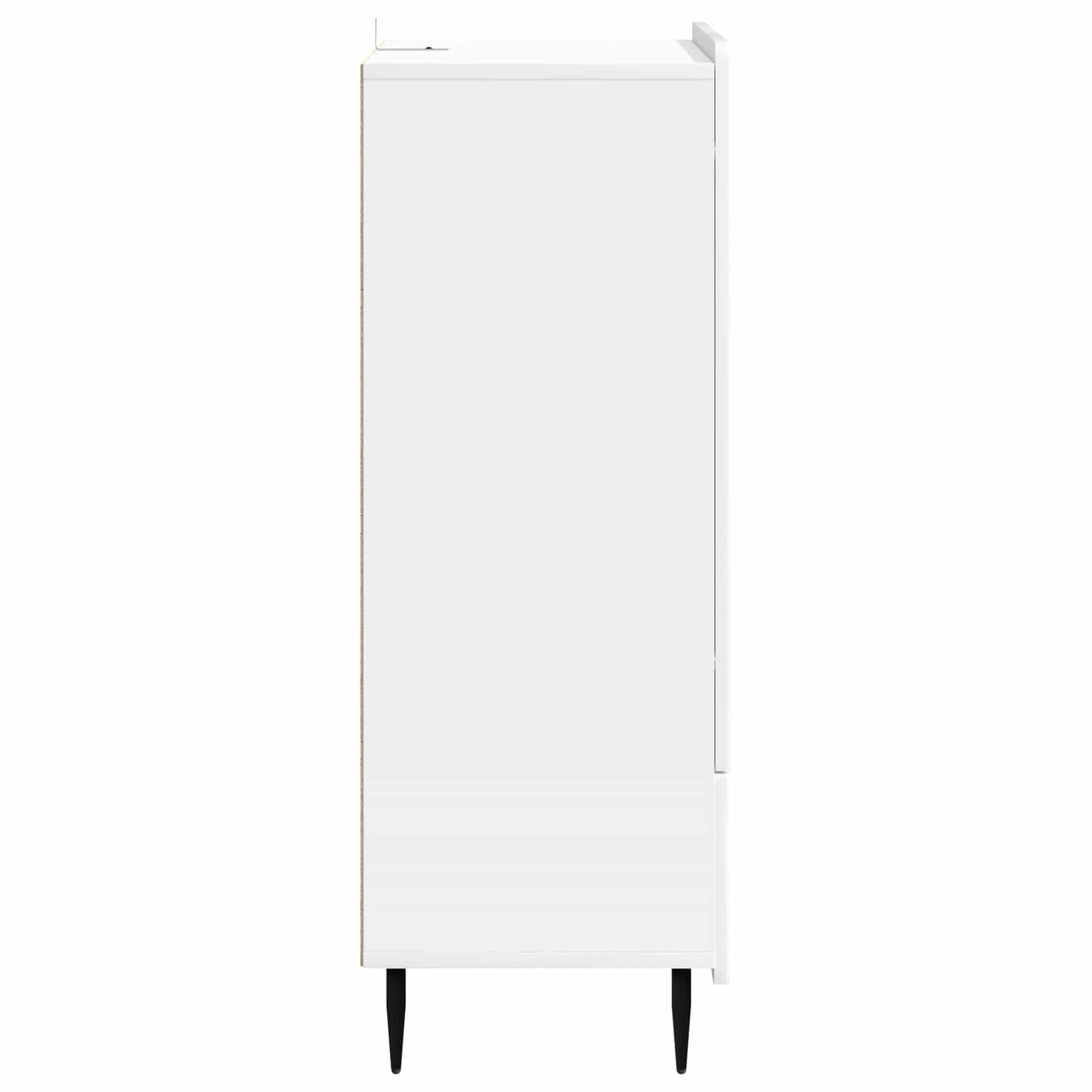 Sideboard Hvid højglans 66 x 34,5 x 97 cm Konstrueret træ