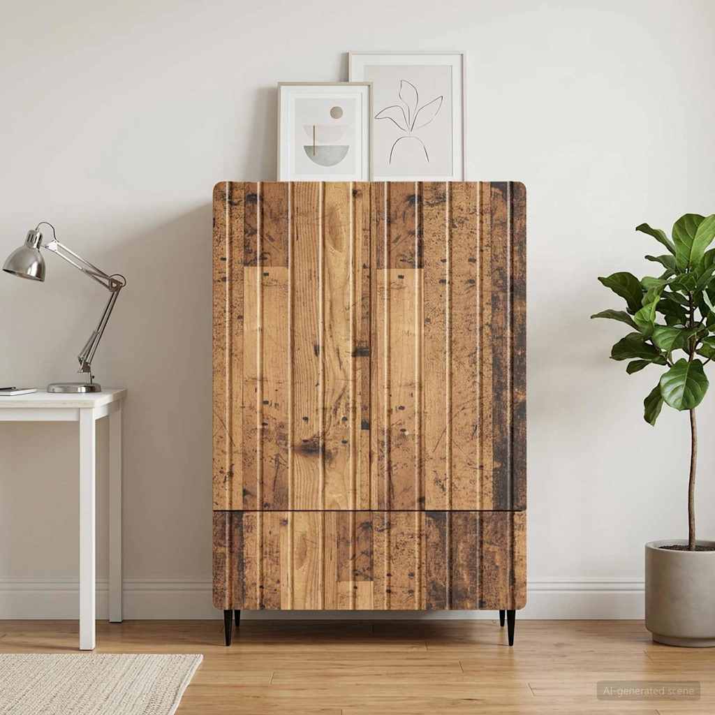 Sideboard Gammelt træ 66 x 34,5 x 97 cm Konstrueret træ