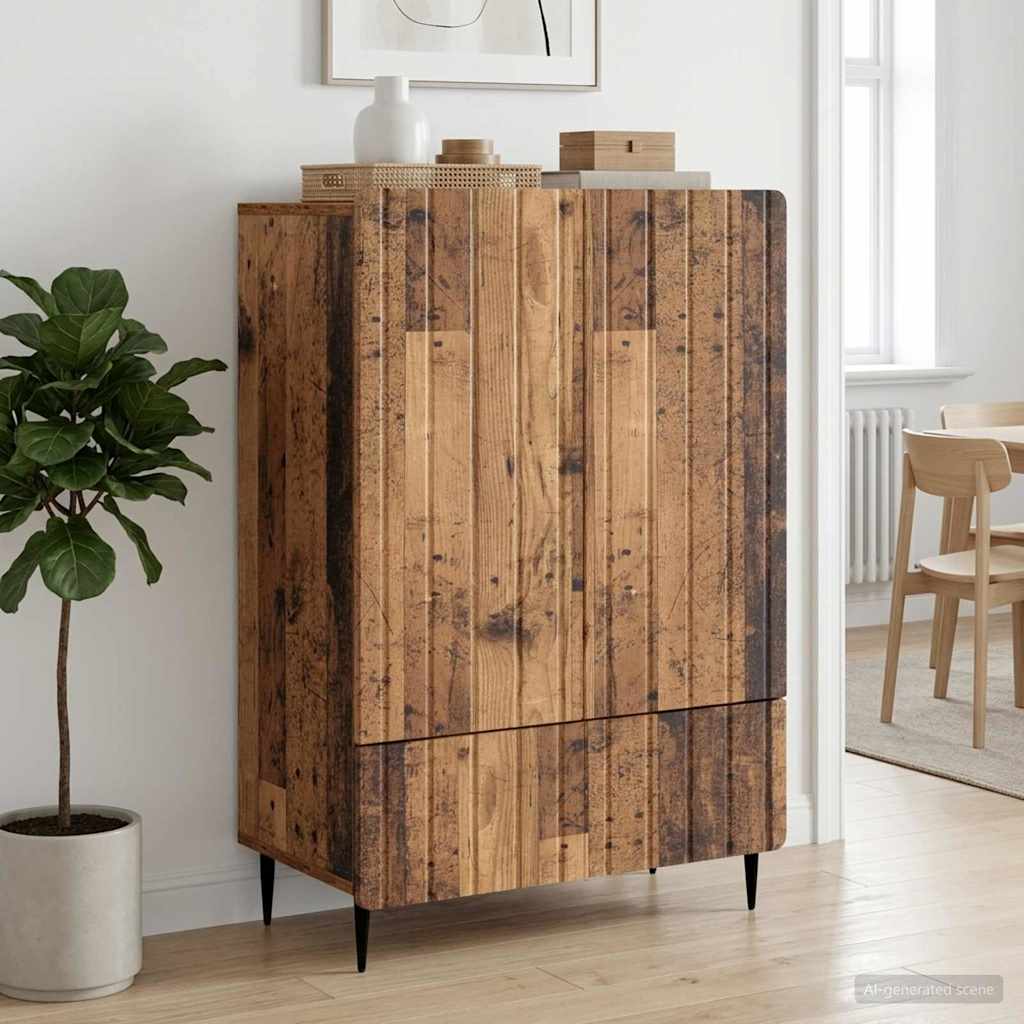 Sideboard Gammelt træ 66 x 34,5 x 97 cm Konstrueret træ