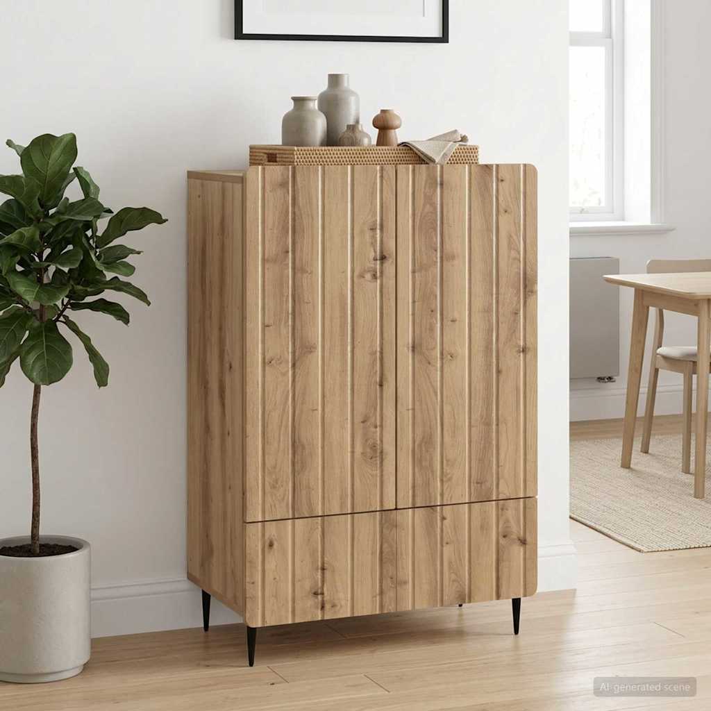 Sideboard Artisan-eg 66 x 34,5 x 97 cm Konstrueret træ