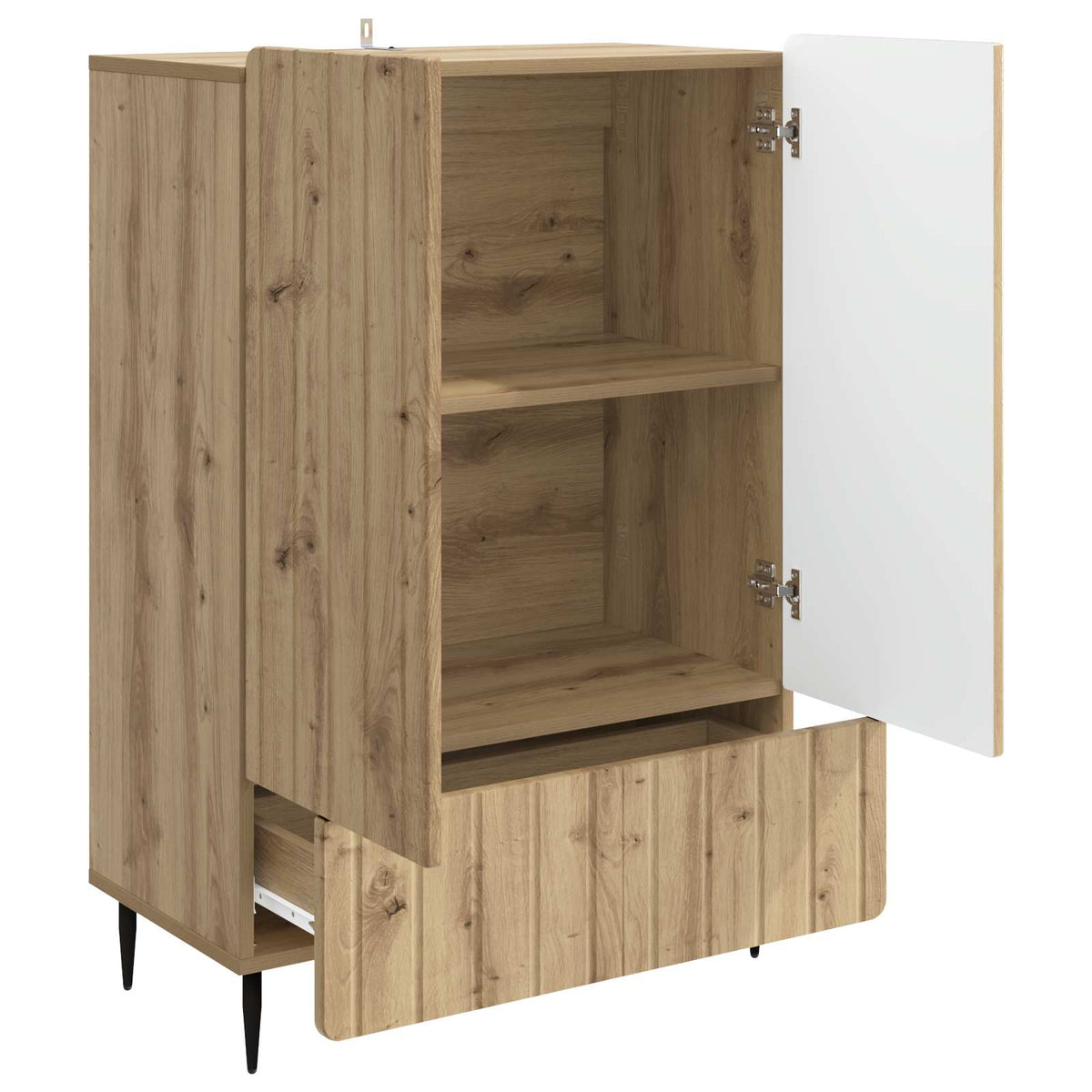 Sideboard Artisan-eg 66 x 34,5 x 97 cm Konstrueret træ