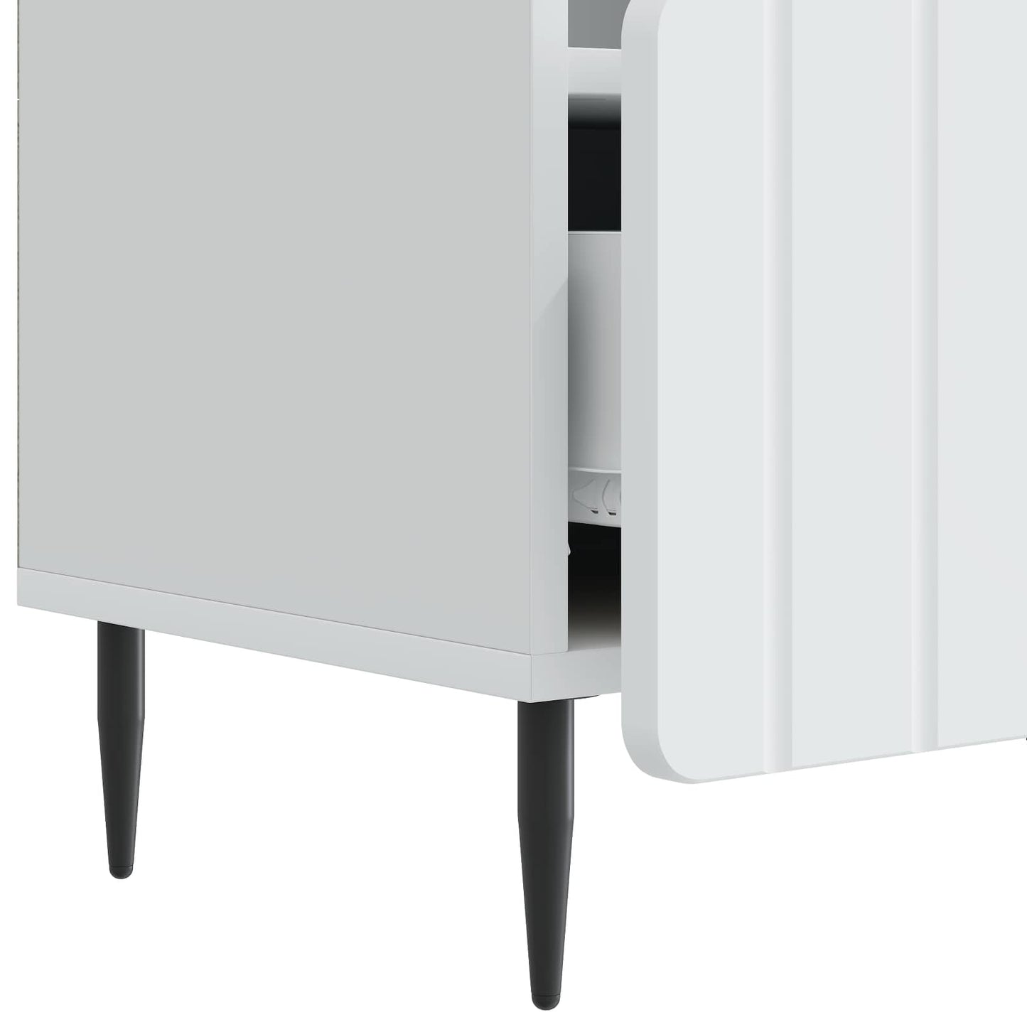 TV-skab med skuffe Hvid 102 x 34,5 x 50 cm Konstrueret træ