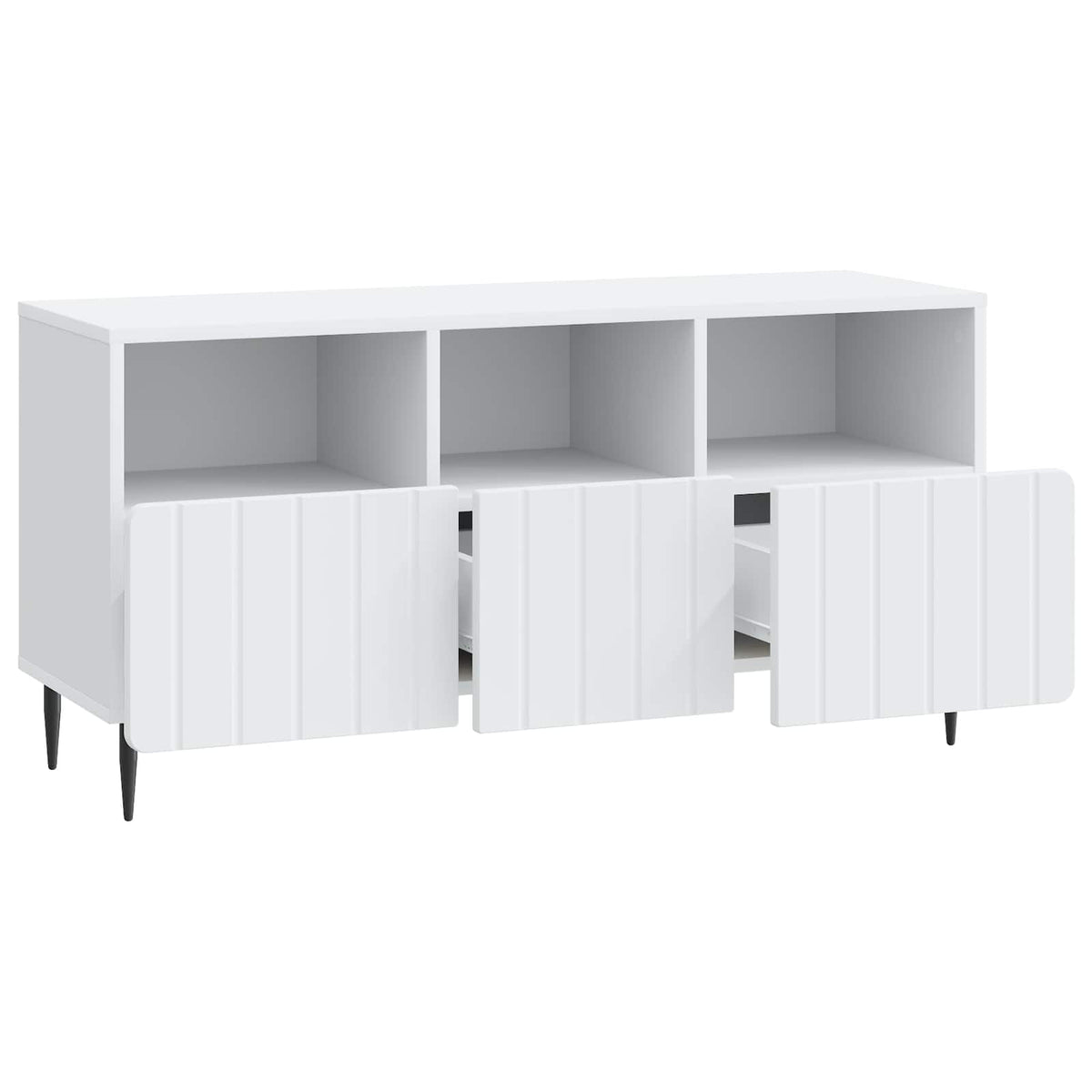 TV-skab med skuffe Hvid 102 x 34,5 x 50 cm Konstrueret træ