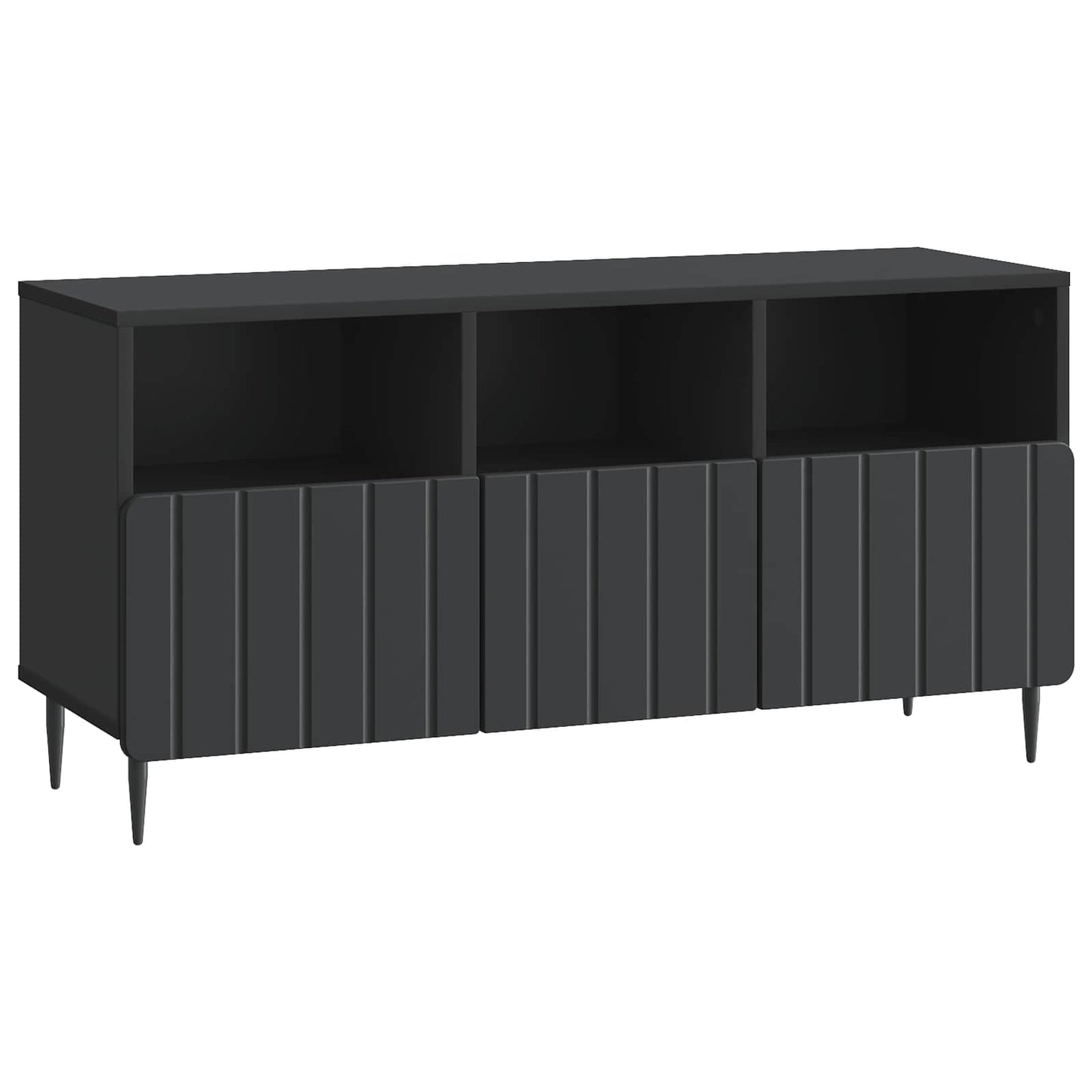 TV-skab med skuffe Sort 102 x 34,5 x 50 cm Konstrueret træ