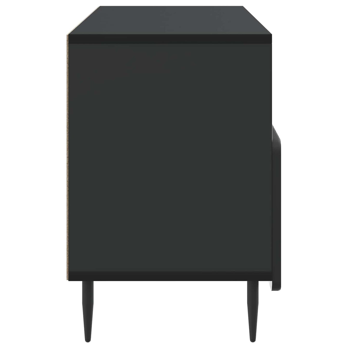 TV-skab med skuffe Sort 102 x 34,5 x 50 cm Konstrueret træ