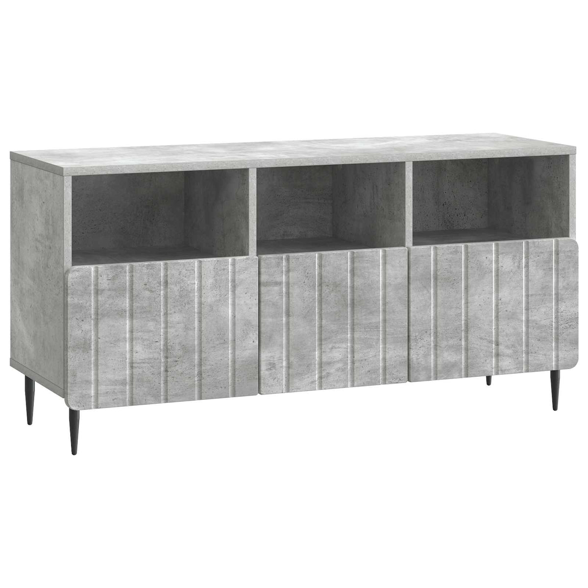 TV-skab med skuffe Betongrå 102 x 34,5 x 50 cm Konstrueret træ