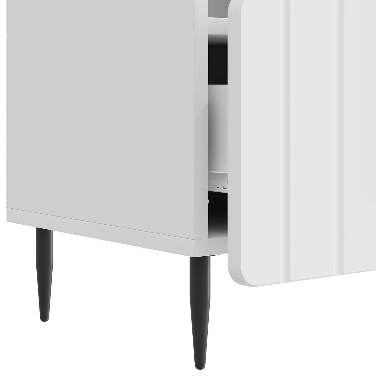 TV-skab Hvid højglans 102 x 34,5 x 50 cm Konstrueret træ