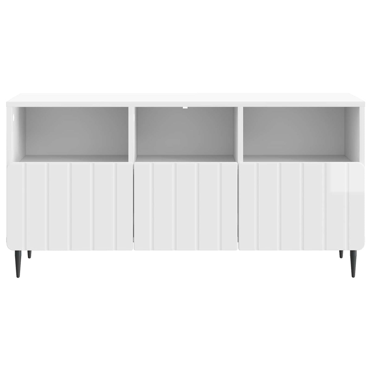 TV-skab Hvid højglans 102 x 34,5 x 50 cm Konstrueret træ