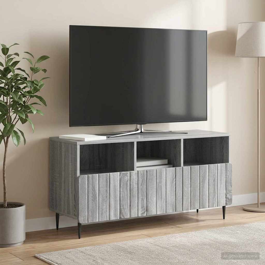 TV-skab Grå sonoma-eg 102 x 34,5 x 50 cm Konstrueret træ