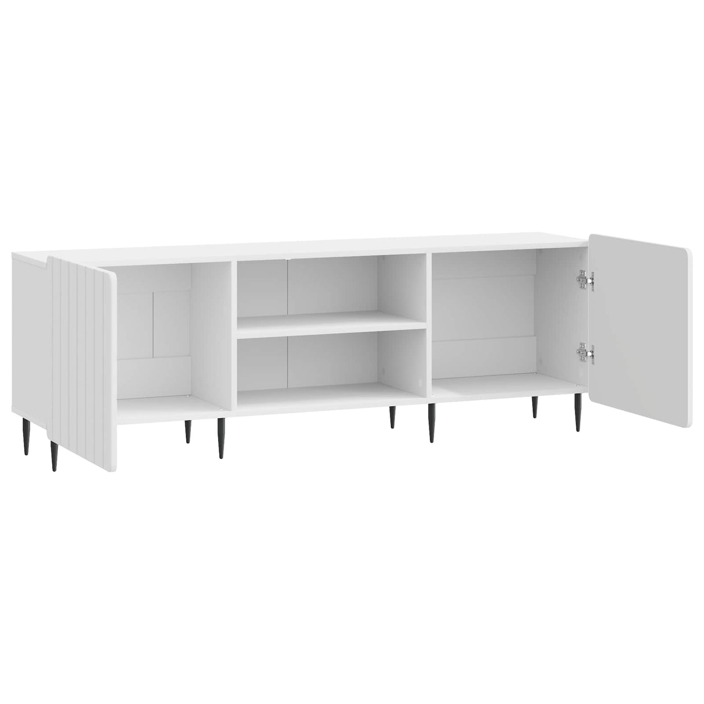 TV-skab Hvid højglans 150 x 31 x 52 cm Konstrueret træ