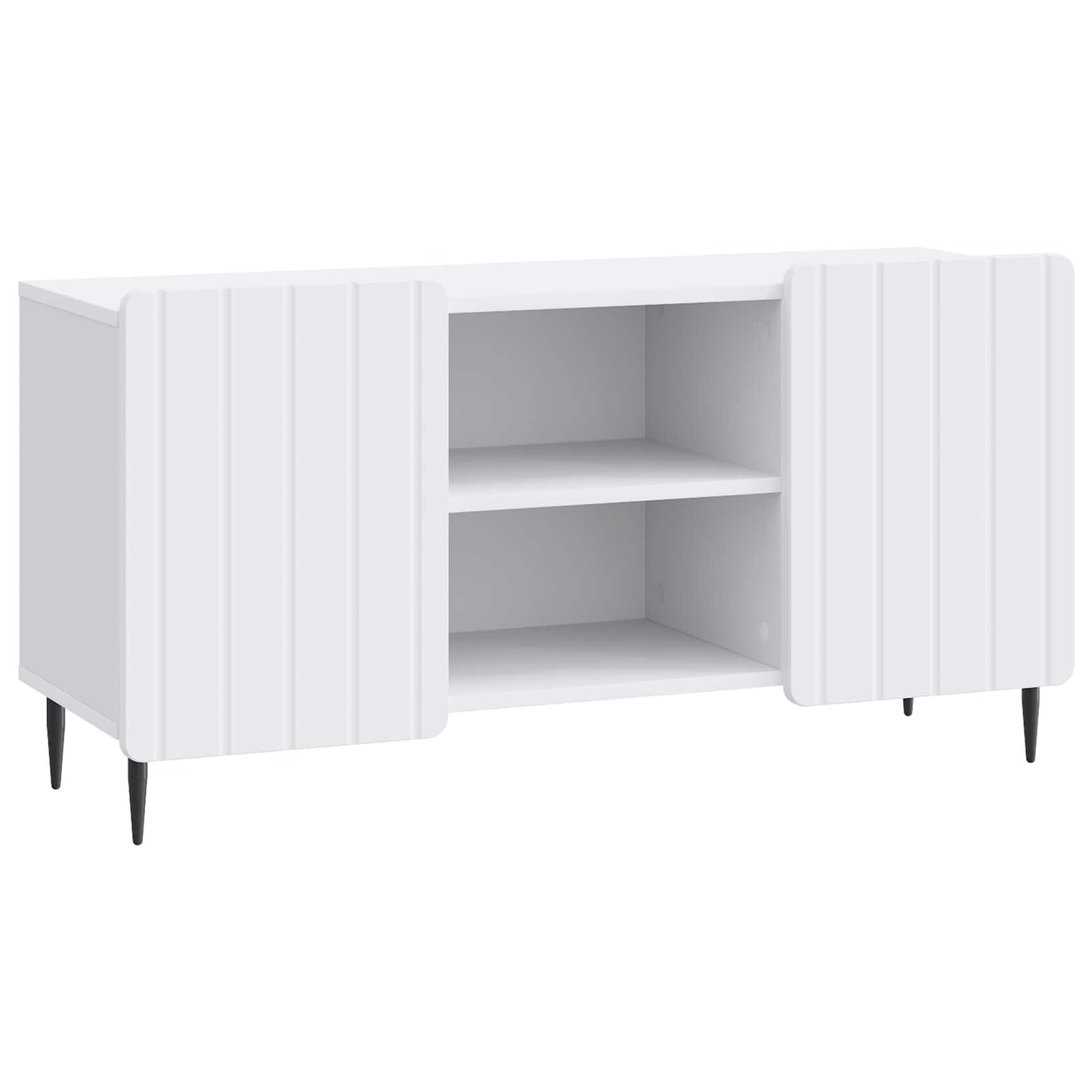 TV-skab Hvid 102 x 34,5 x 52 cm Konstrueret træ