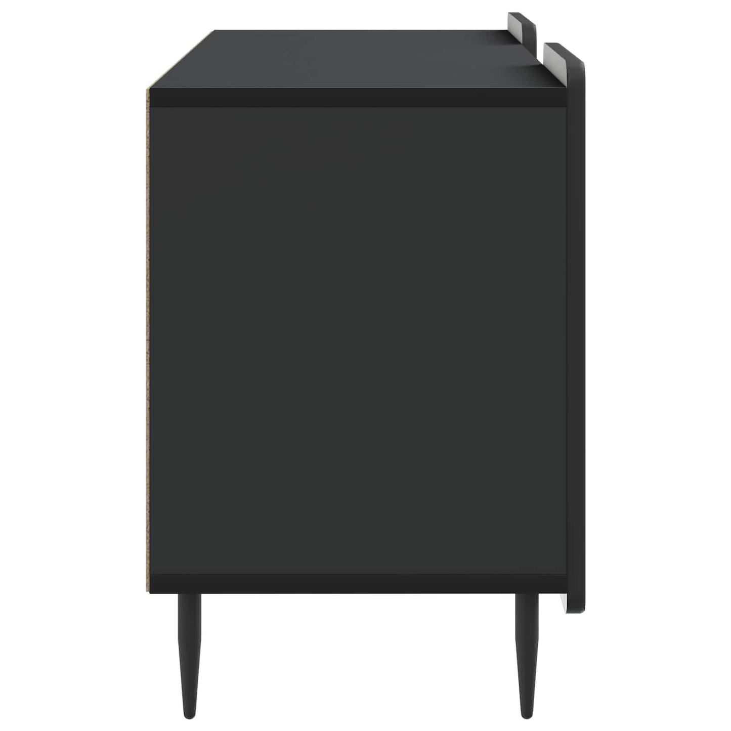TV-skab 102 x 34,5 x 52 cm Sort Konstrueret træ