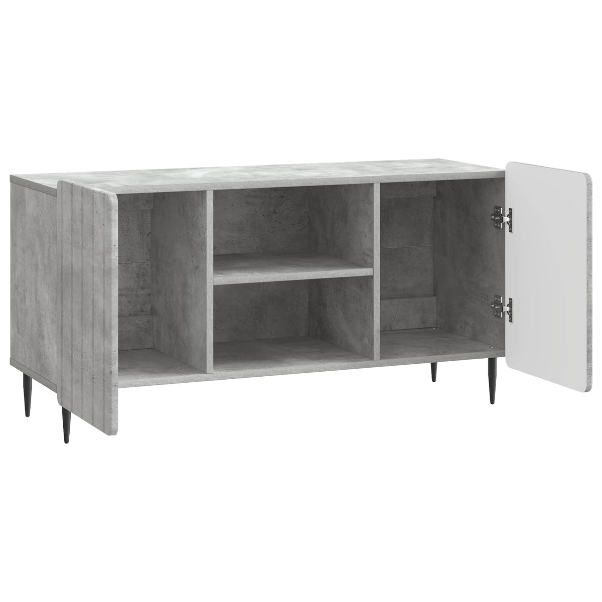 TV-skab 102 x 34,5 x 52 cm Betongrå Konstrueret træ