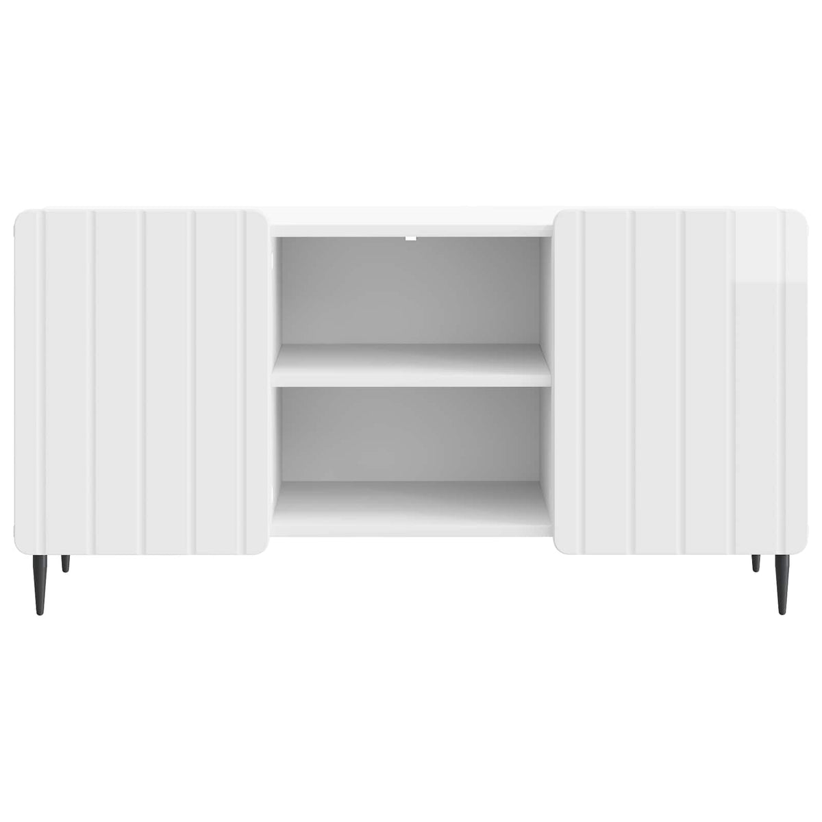 TV-skab 102 x 34,5 x 52 cm Hvid højglans Konstrueret træ
